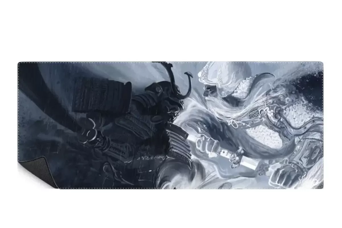 Mousepad Samurai Blanco y Negro